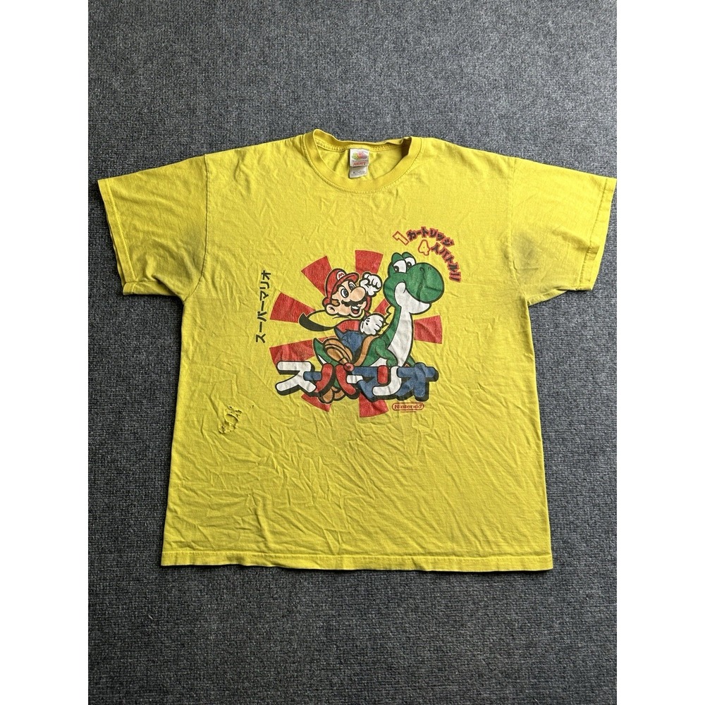 Mens Nintendo Super Mario Yoshi Video Game Japan T-Shirt 2009, Size XL
